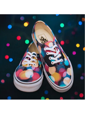 Vans Flashing Lights Authentic Lace Up Sneakers Size 5.5